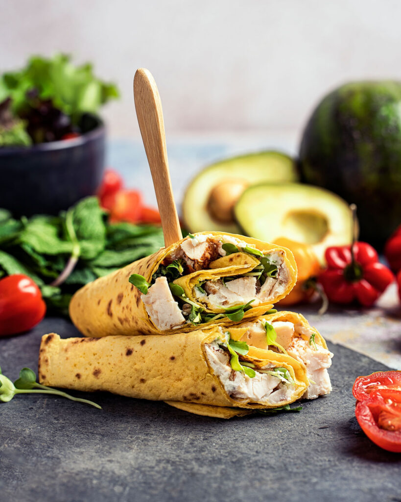 Foodfotografie - wrap-broodje